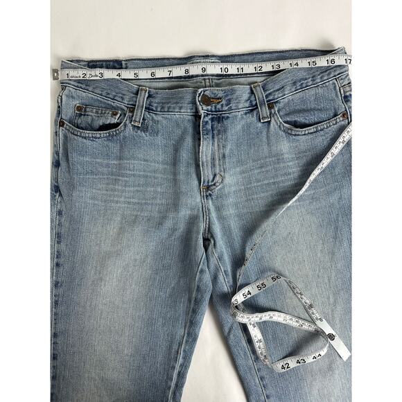 Vintage American Eagle Size 10 Short Hipster Y2K Low Rise Jeans Flare 2000s - Picture 6 of 12